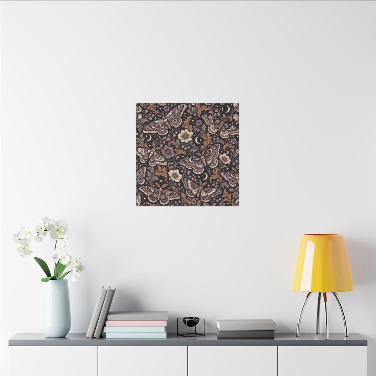 Velvet Wings Pattern — Matte Stretched Canvas