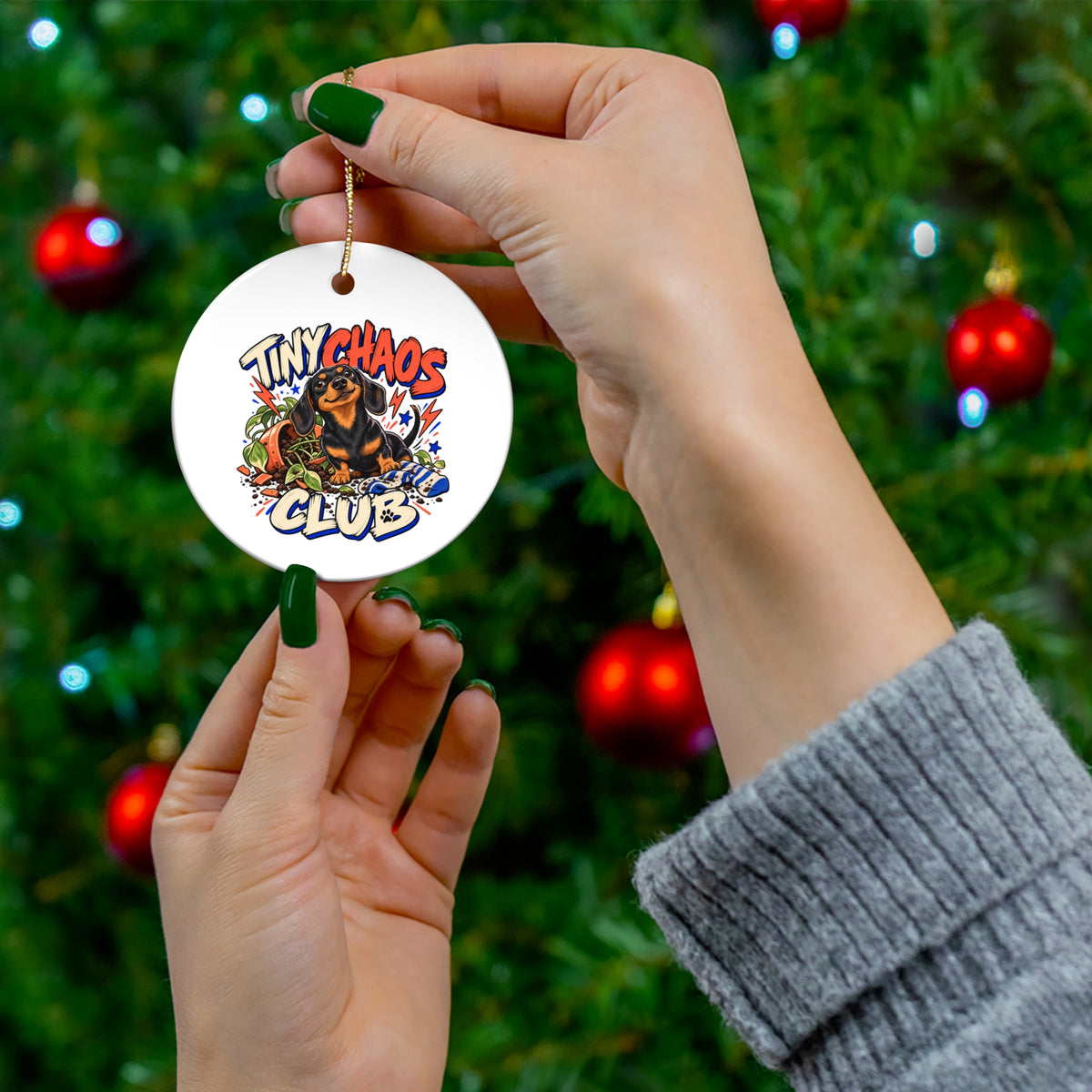 Tiny Chaos Club — Custom Pet Portrait Keepsake Ornament