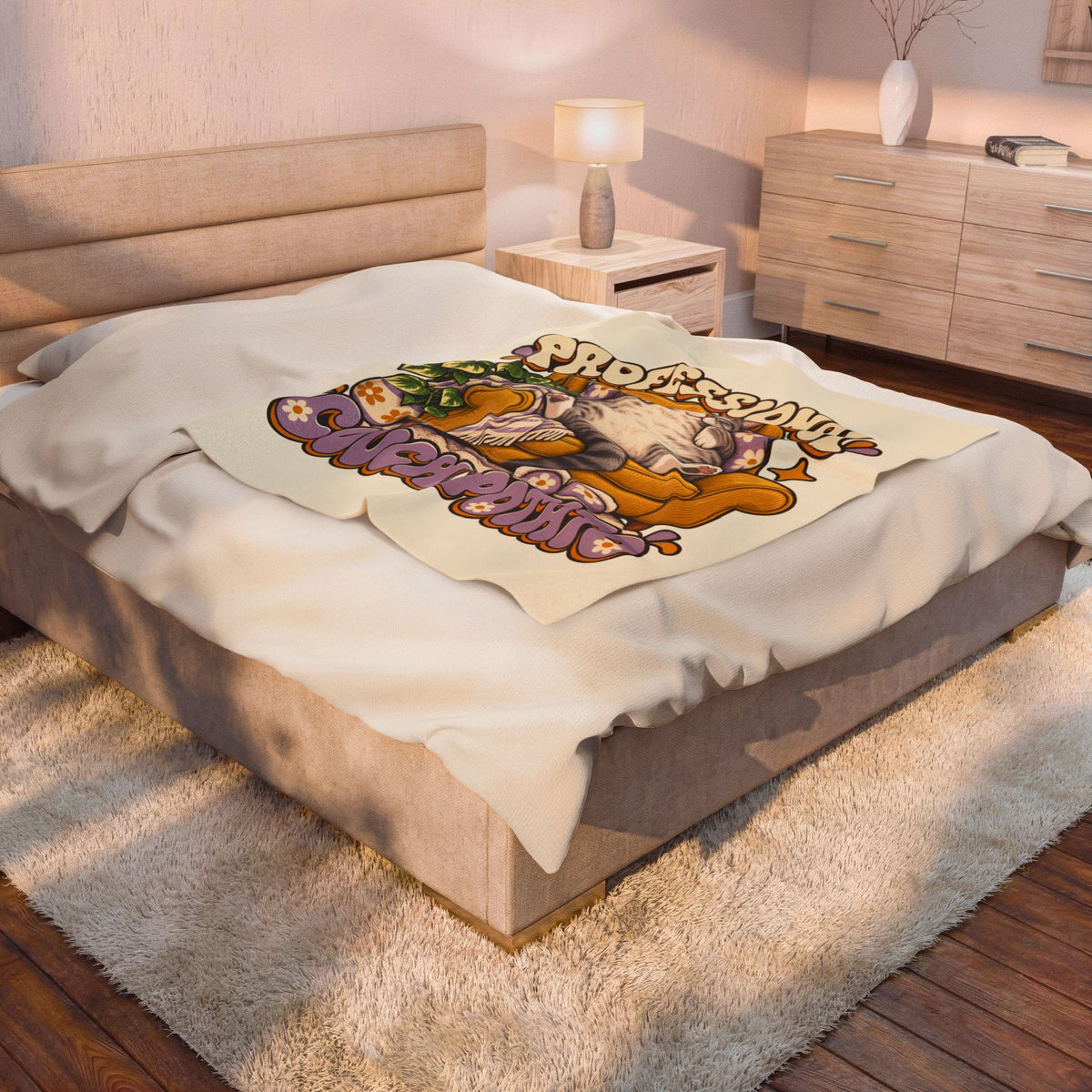 Couch Potato — Custom Pet Portrait Plush Blanket