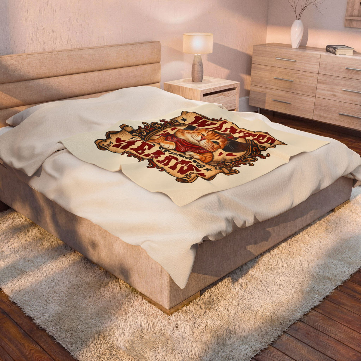Heart Thief — Custom Pet Portrait Plush Blanket