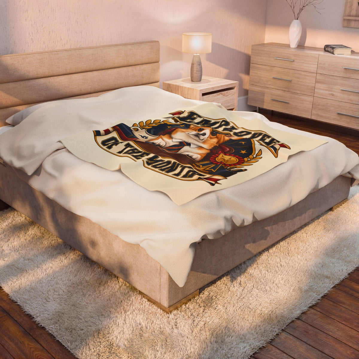 Employee of the Month — Custom Pet Portrait Plush Blanket