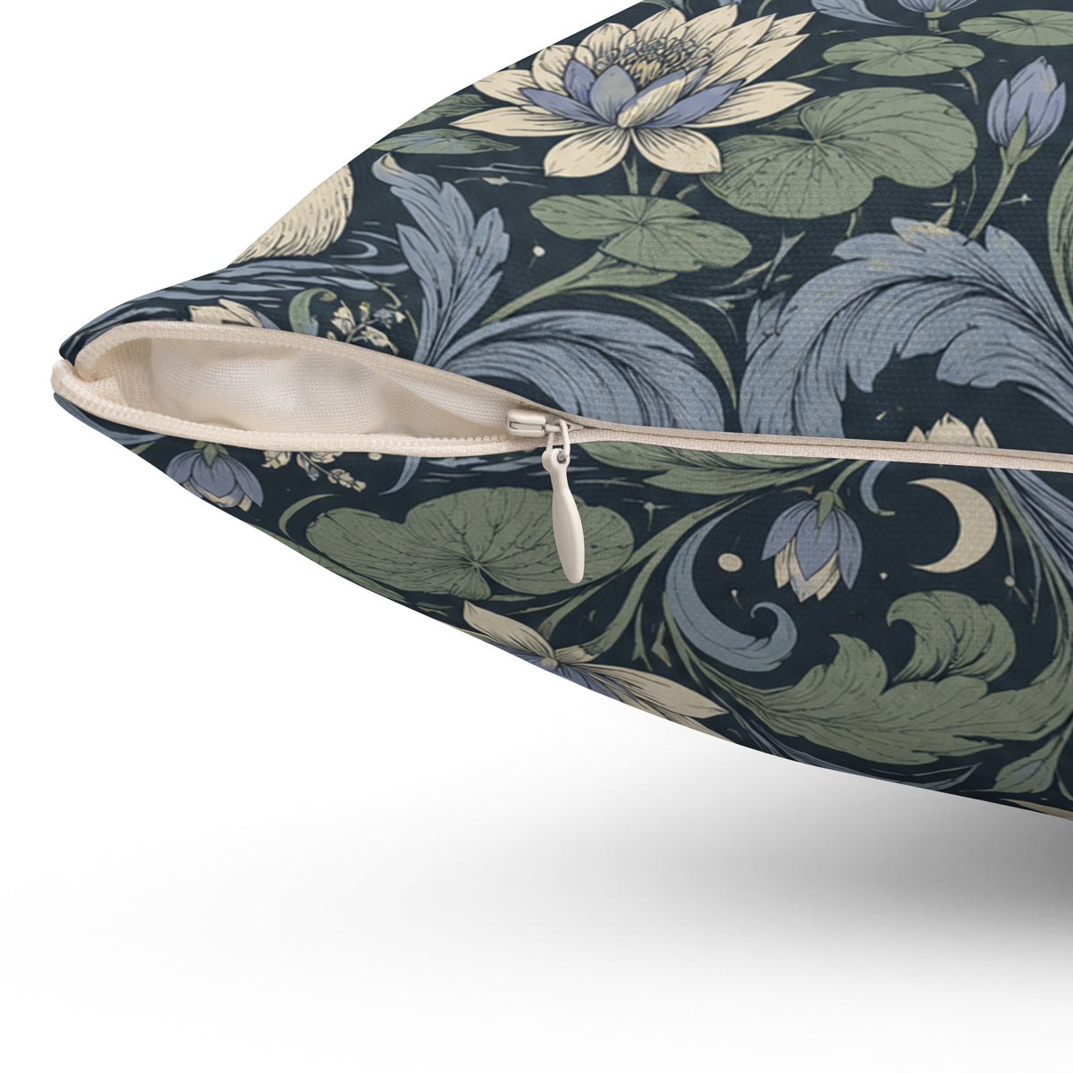 Moonlit Swan Pattern — Accent Pillow