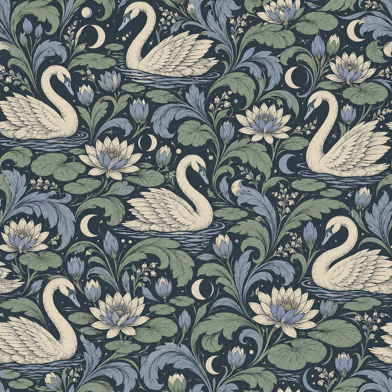 Moonlit Swan base pattern