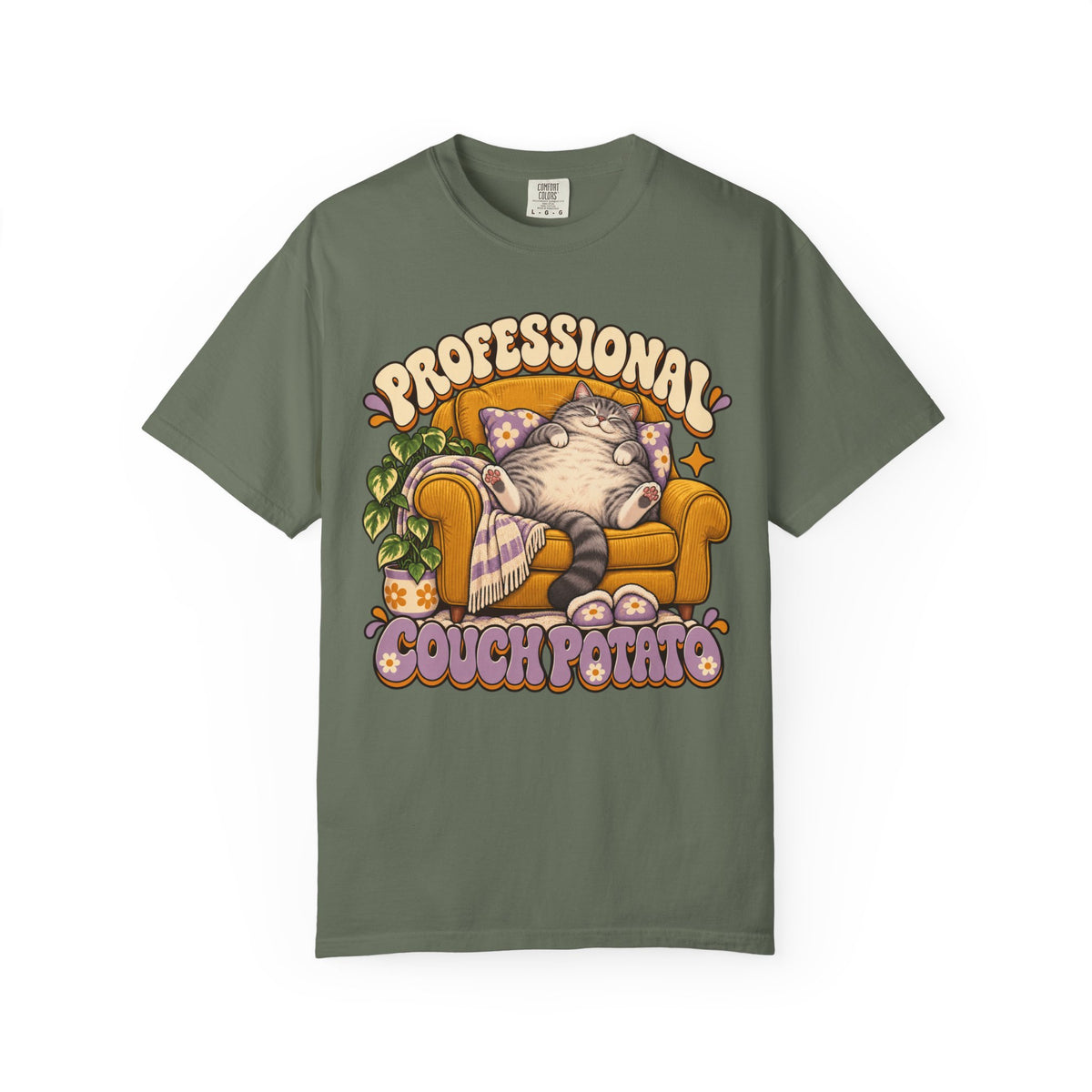 Couch Potato — Custom Pet Portrait Premium Tee