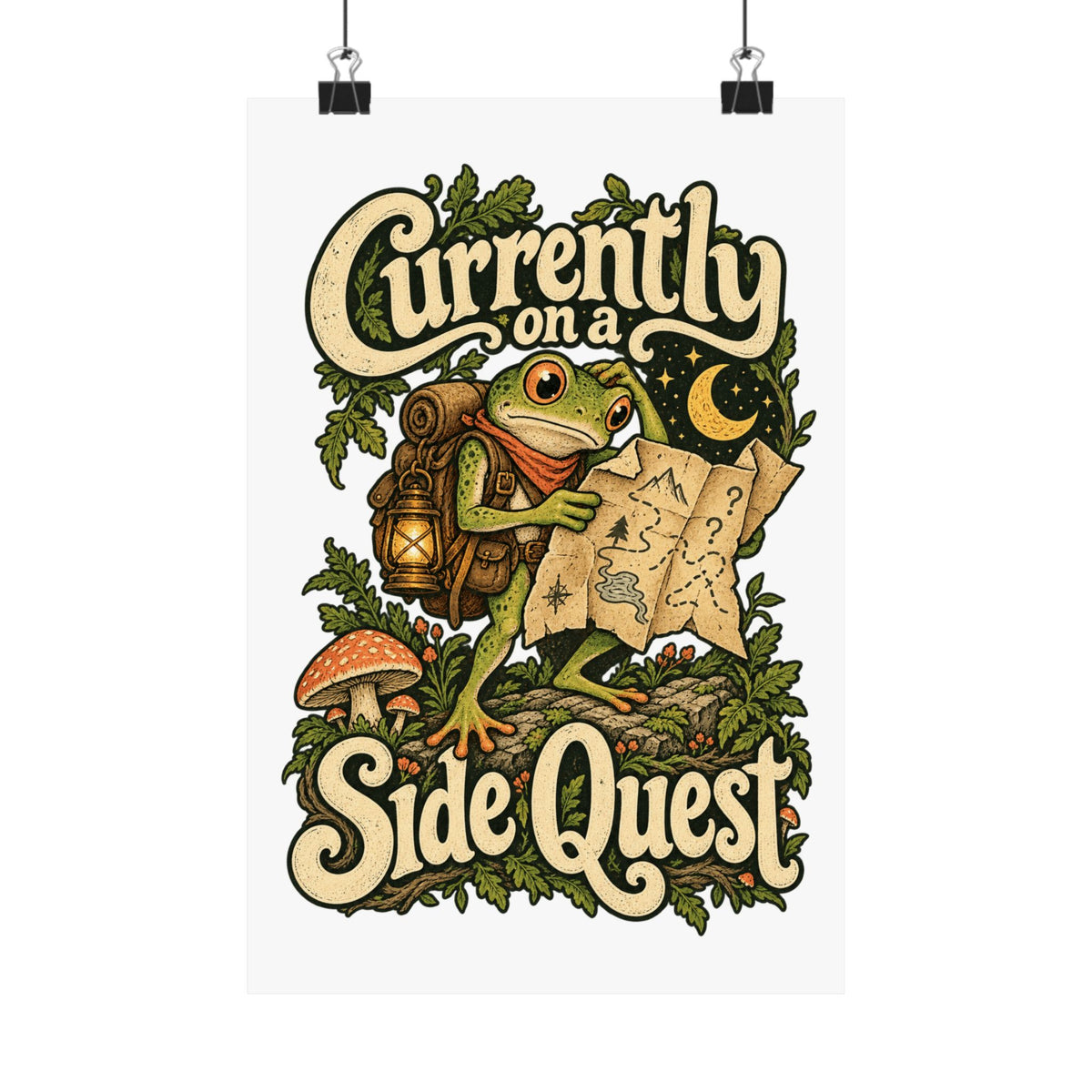 Currently on a Side Quest — Matte Art Print