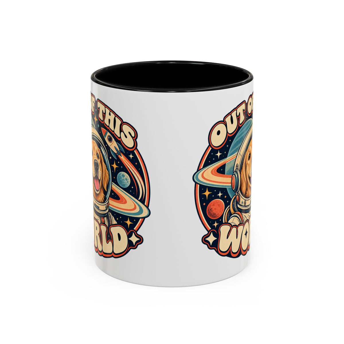 Space Cadet — Custom Pet Portrait Accent Mug