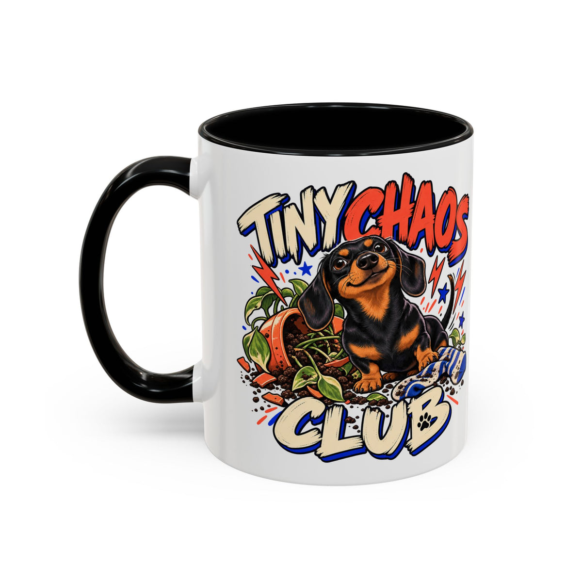 Tiny Chaos Club — Custom Pet Portrait Accent Mug