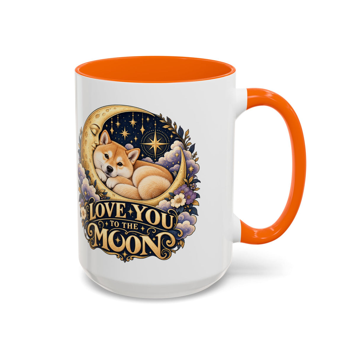 Love You to the Moon — Custom Pet Portrait Accent Mug