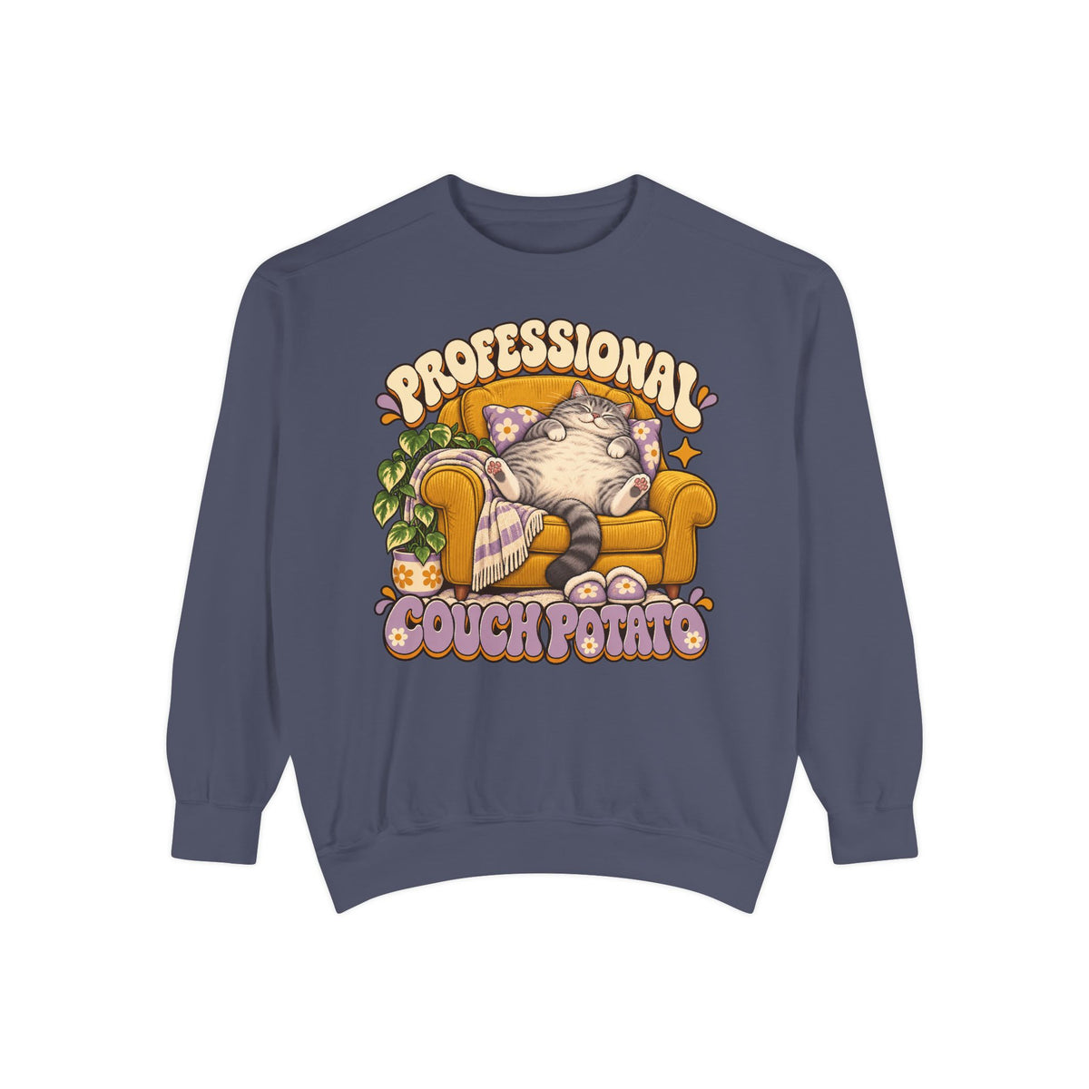 Couch Potato — Custom Pet Portrait Crewneck