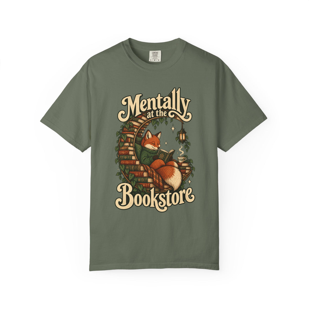 Mentally at the Bookstore — Garment-Dyed Tee