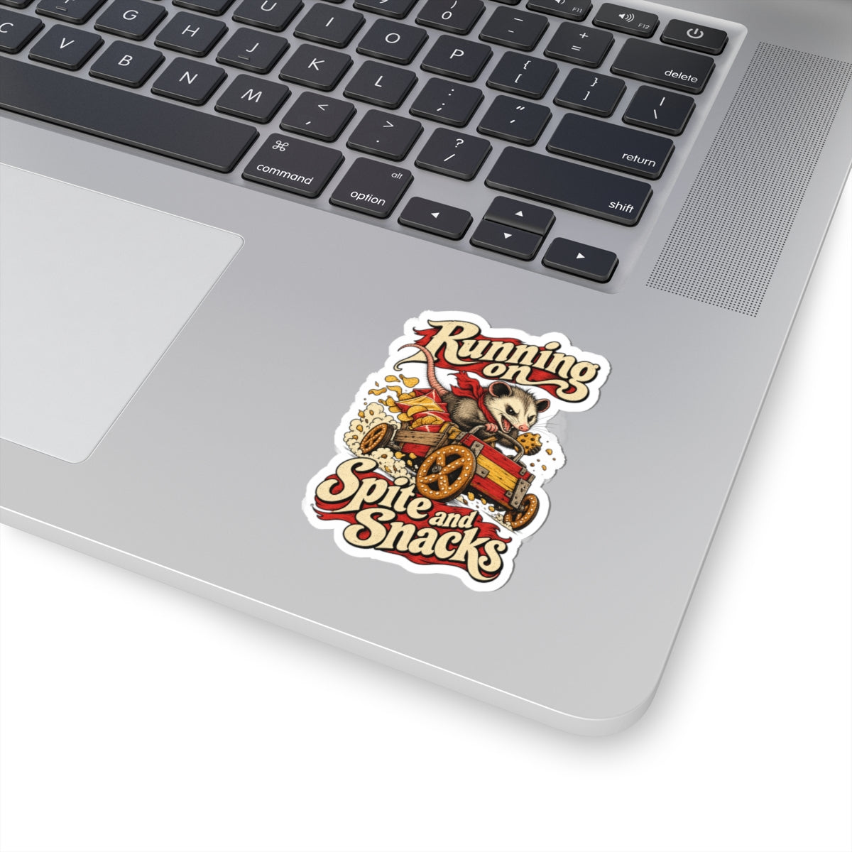 Running on Spite and Snacks — Kiss-Cut Sticker