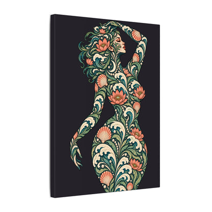 Lunar Tide Reverie — Matte Stretched Canvas