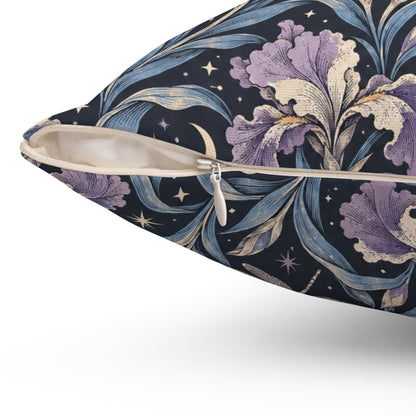 Iris Nocturne Pattern — Accent Pillow