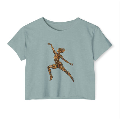Solar Scroll Muse — Festival Crop Top