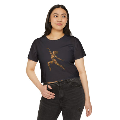 Solar Scroll Muse — Festival Crop Top