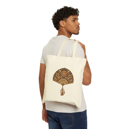 Sunlit Fan — Cotton Canvas Tote