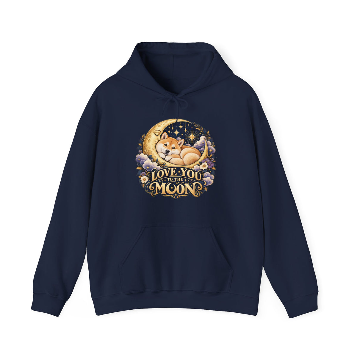 Love You to the Moon — Custom Pet Portrait Hoodie