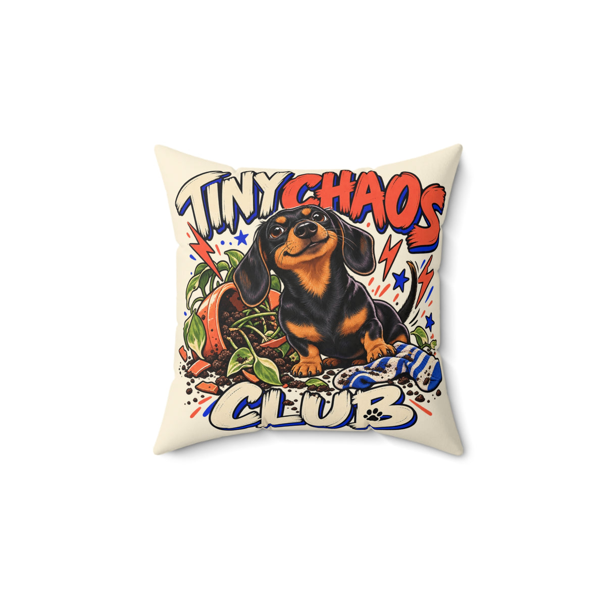 Tiny Chaos Club — Custom Pet Portrait Portrait Pillow