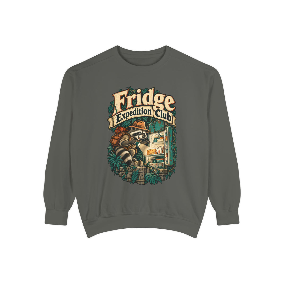 Fridge Expedition Club — Garment-Dyed Crewneck