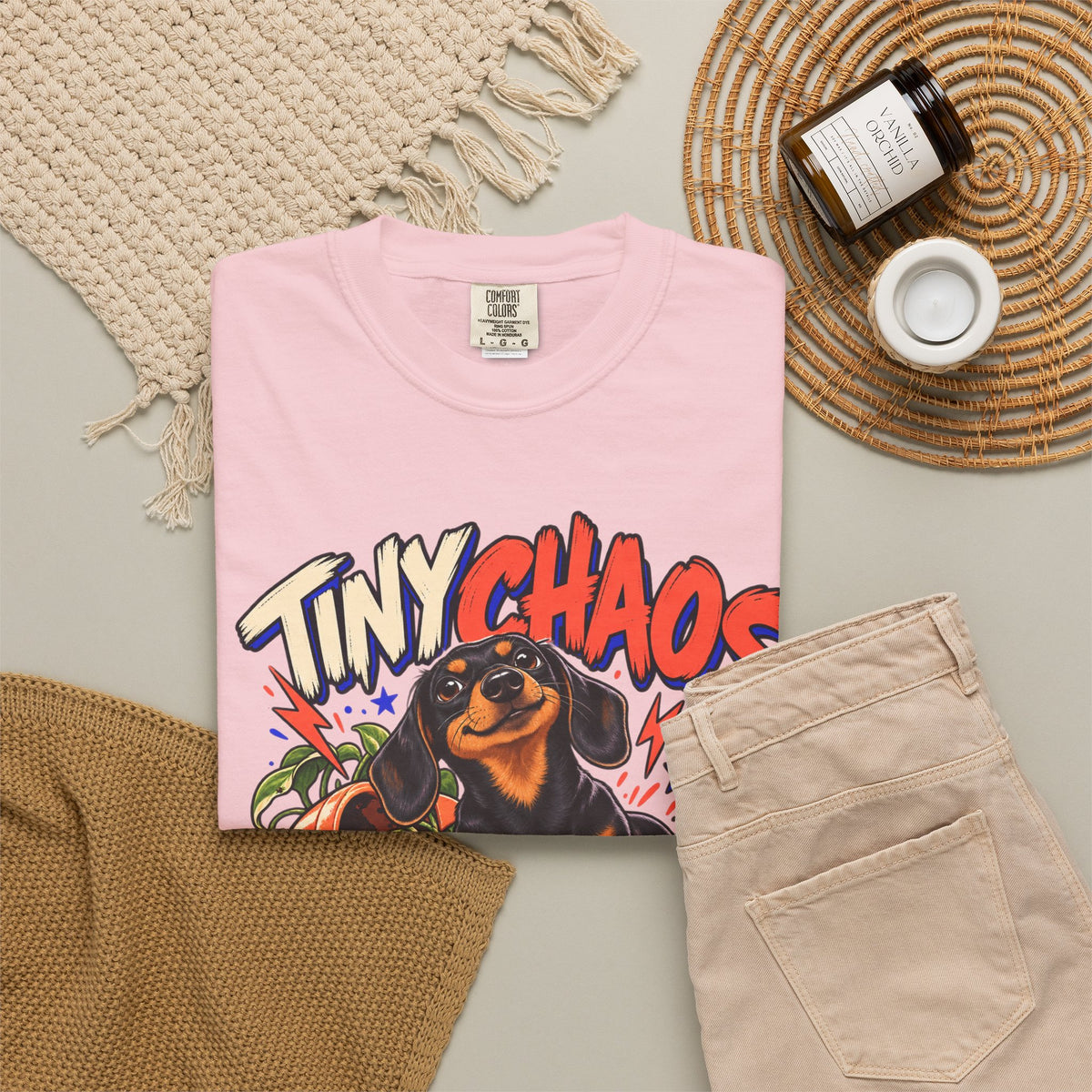 Tiny Chaos Club — Custom Pet Portrait Premium Tee