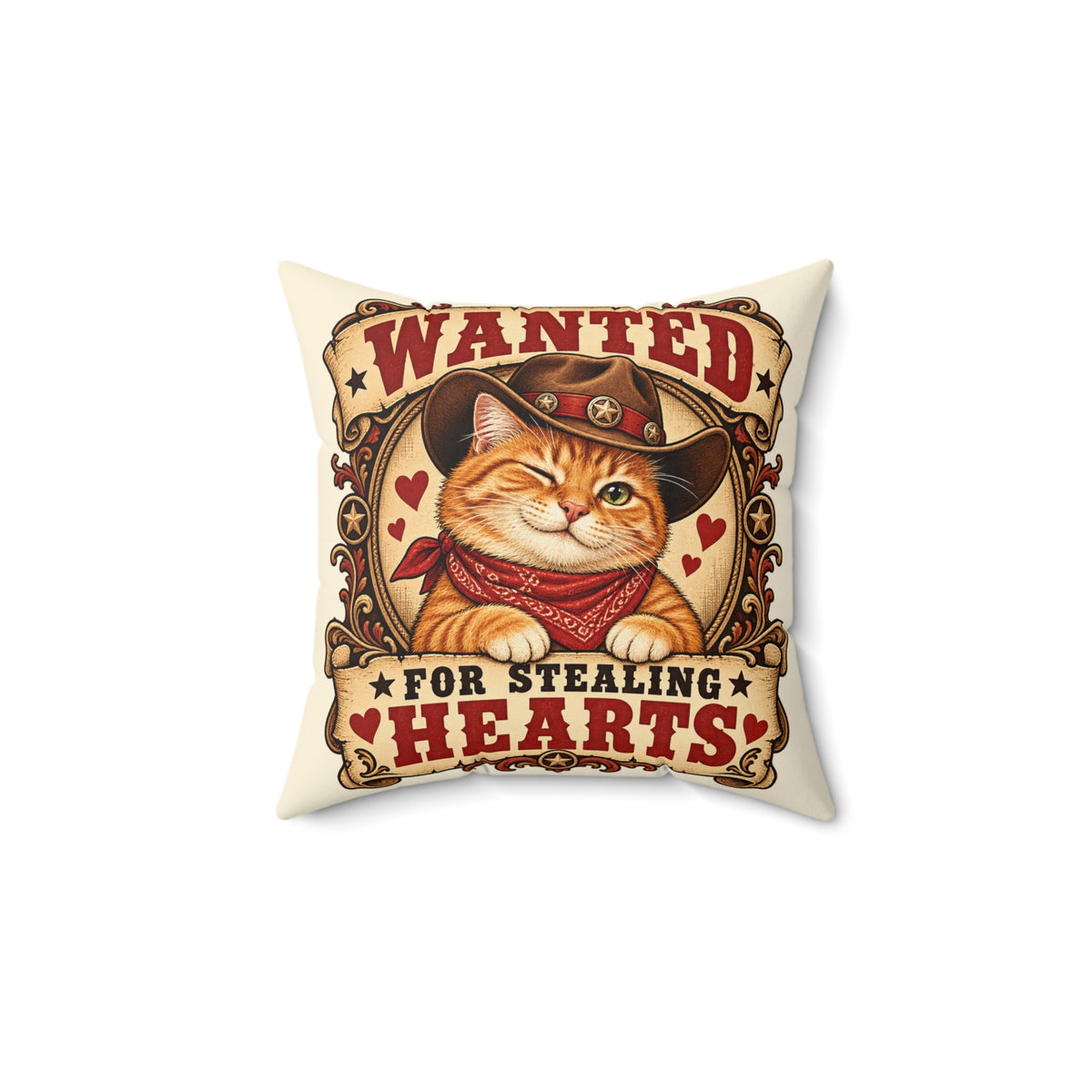 Heart Thief — Custom Pet Portrait Portrait Pillow