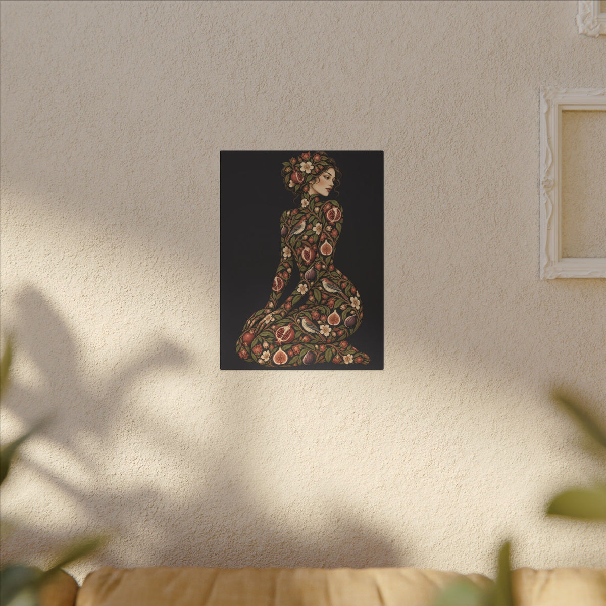 Wild Orchard Muse — Matte Stretched Canvas