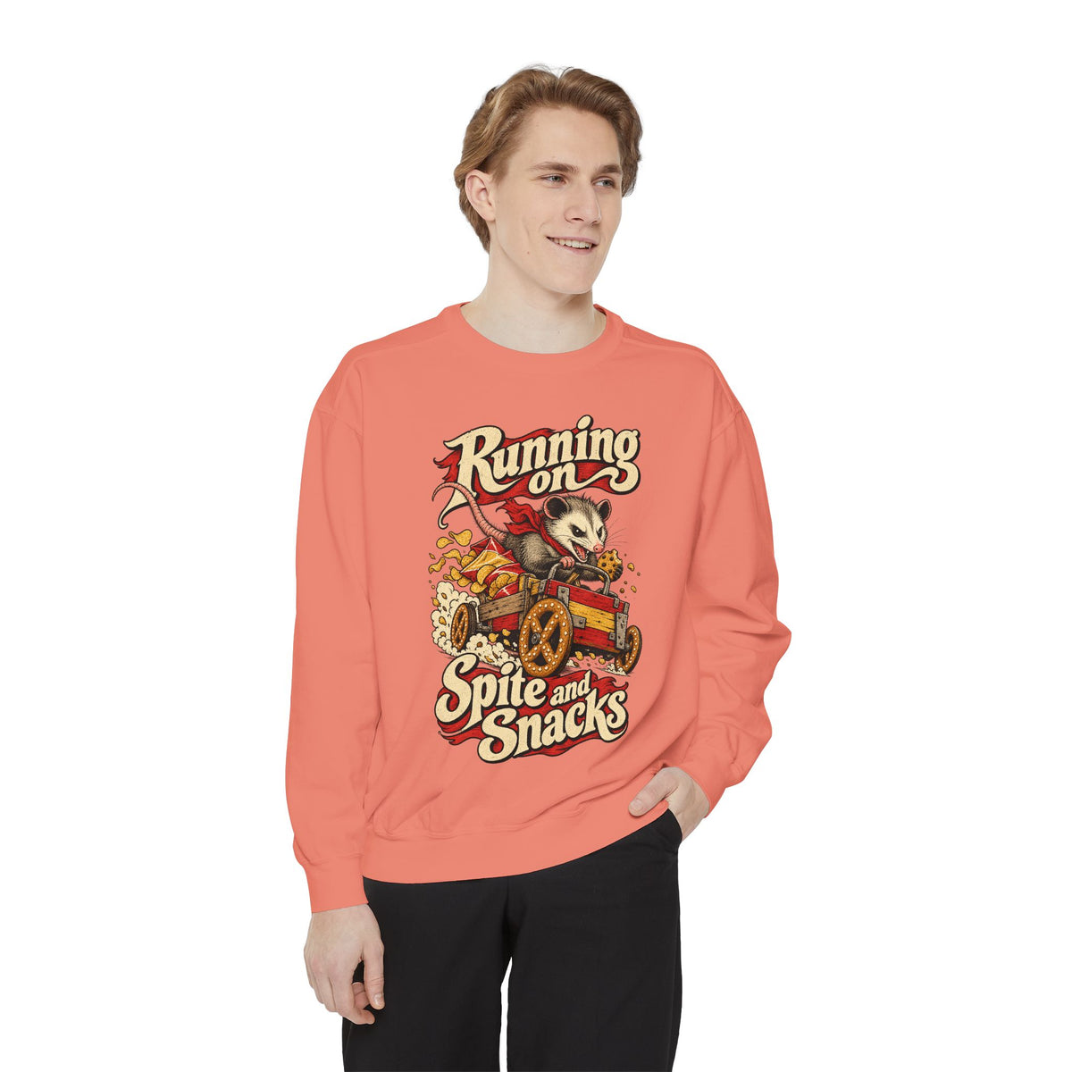 Running on Spite and Snacks — Garment-Dyed Crewneck