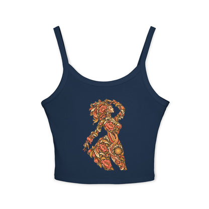 Phoenix Petals Reverie — Fitted Strap Cami