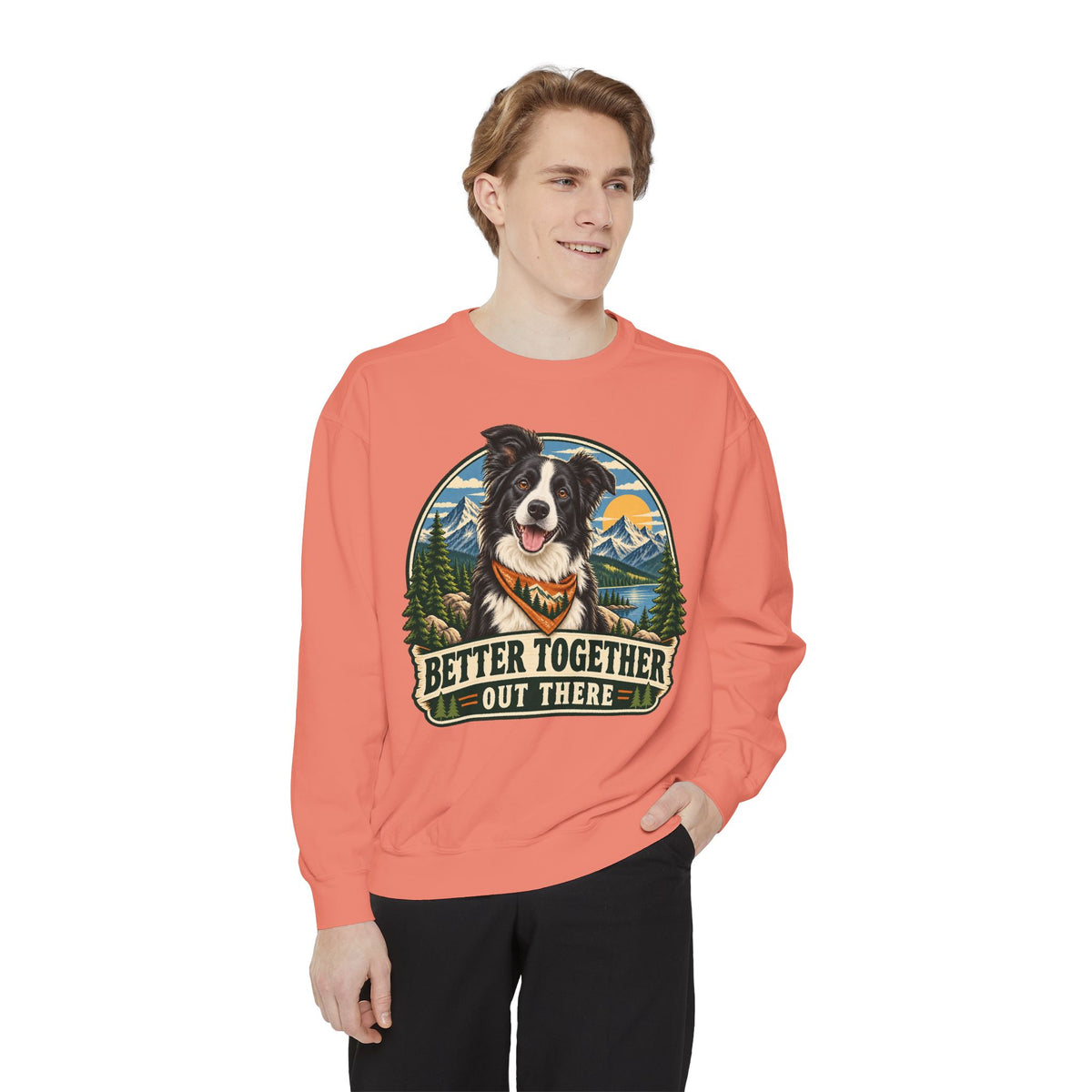 Adventure Buddy — Custom Pet Portrait Crewneck