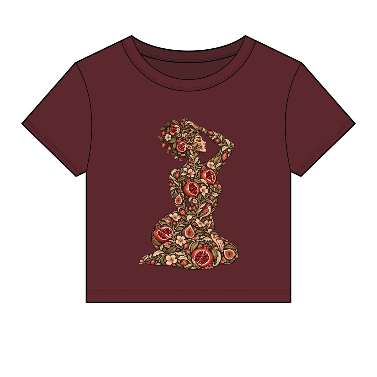 Wild Orchard Reverie — Micro Rib Baby Tee