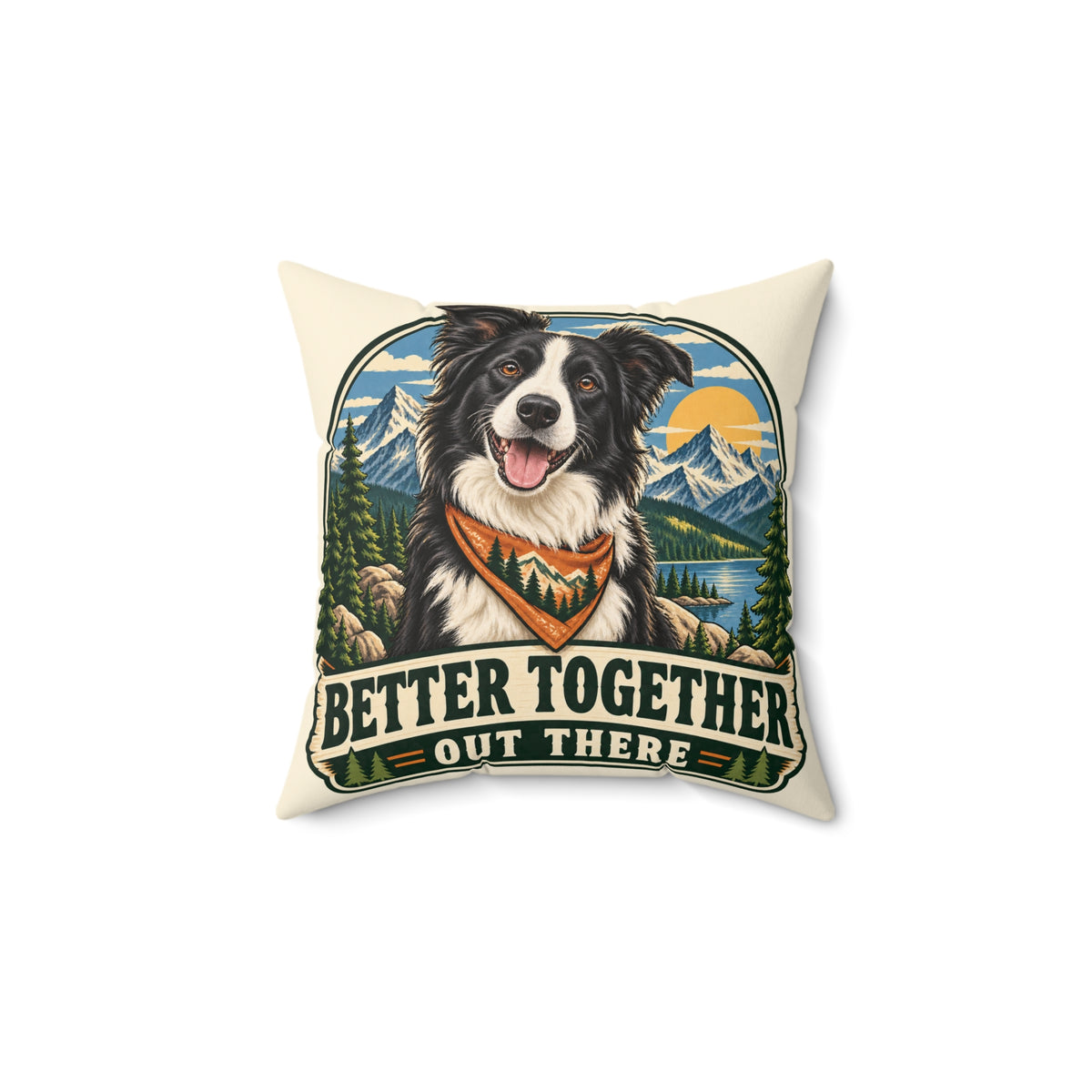 Adventure Buddy — Custom Pet Portrait Portrait Pillow