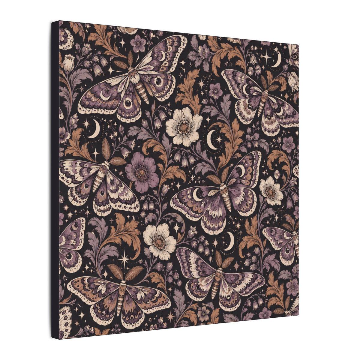 Velvet Wings Pattern — Matte Stretched Canvas
