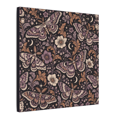 Velvet Wings Pattern — Matte Stretched Canvas