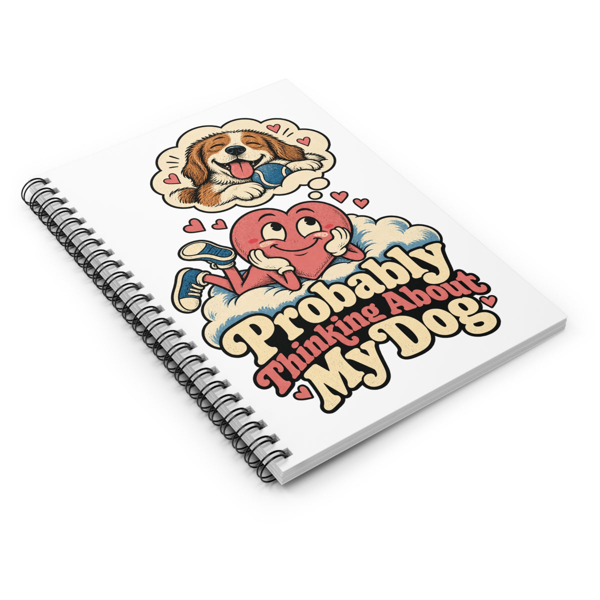 Your Pet, Your Spiral Notebook — Custom Illustrated Pet Portrait