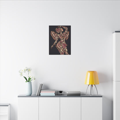 Velvet Wings Reverie — Matte Stretched Canvas