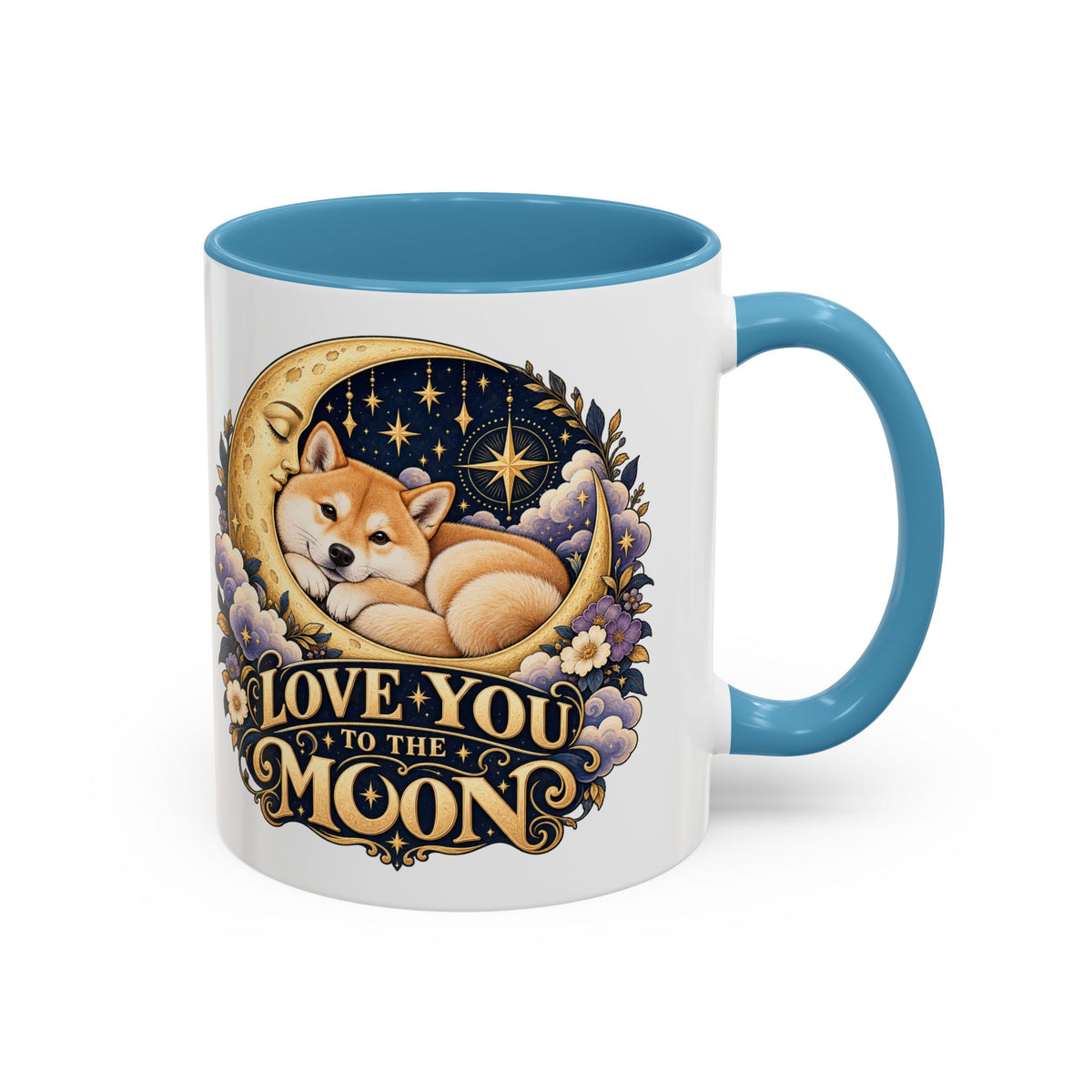 Love You to the Moon — Custom Pet Portrait Accent Mug
