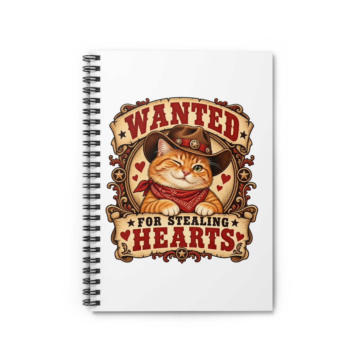 Heart Thief — Custom Pet Portrait Spiral Notebook