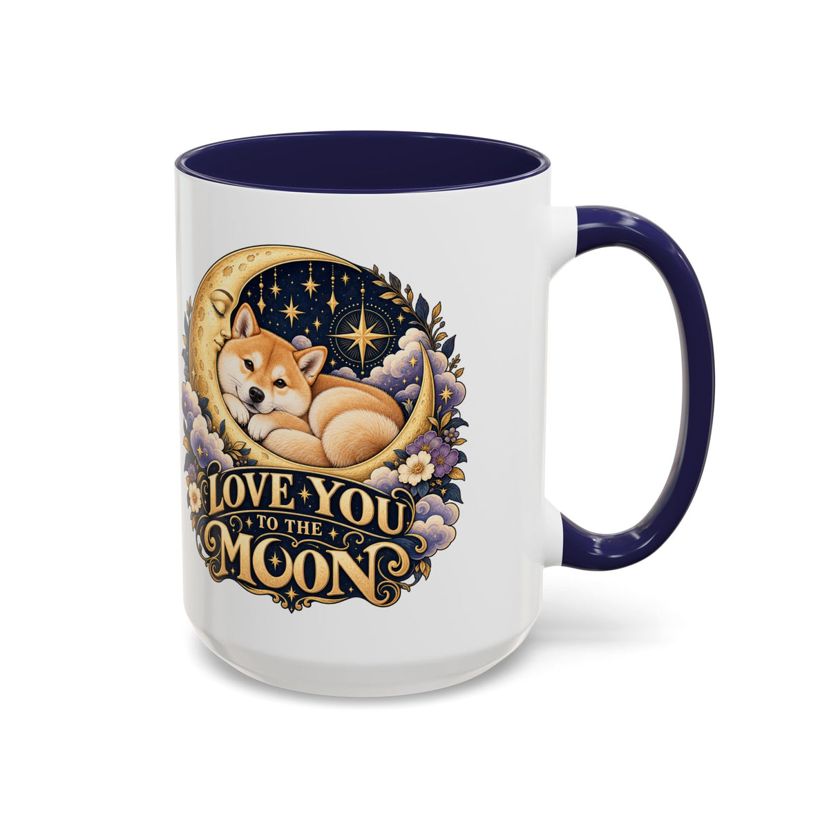 Love You to the Moon — Custom Pet Portrait Accent Mug