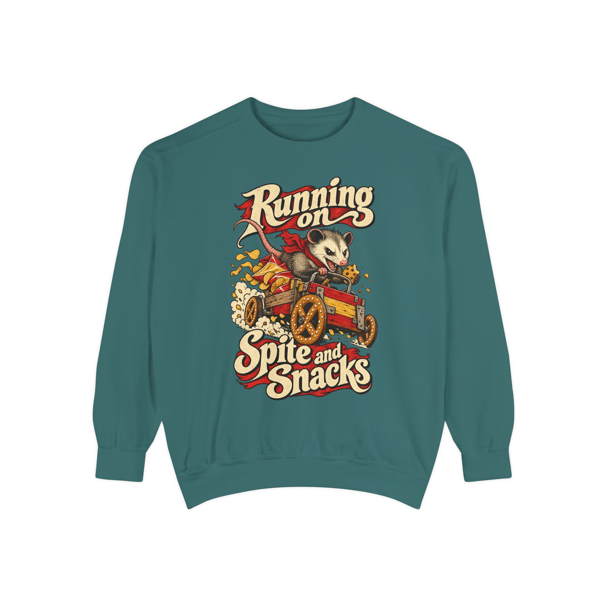 Running on Spite and Snacks — Garment-Dyed Crewneck