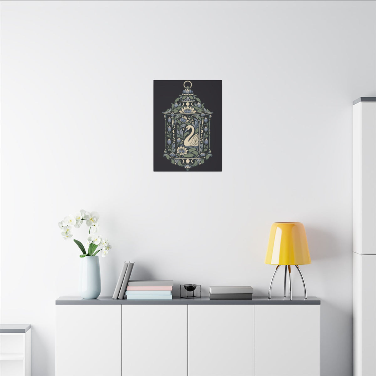 Moonwater Lantern — Matte Stretched Canvas