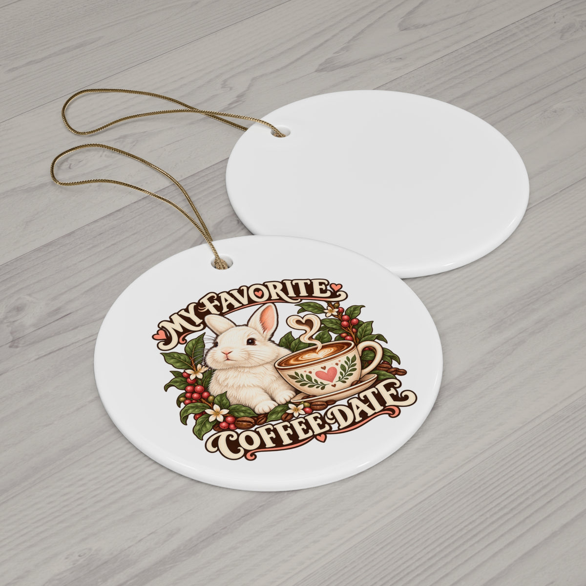 Coffee Companion — Custom Pet Portrait Keepsake Ornament