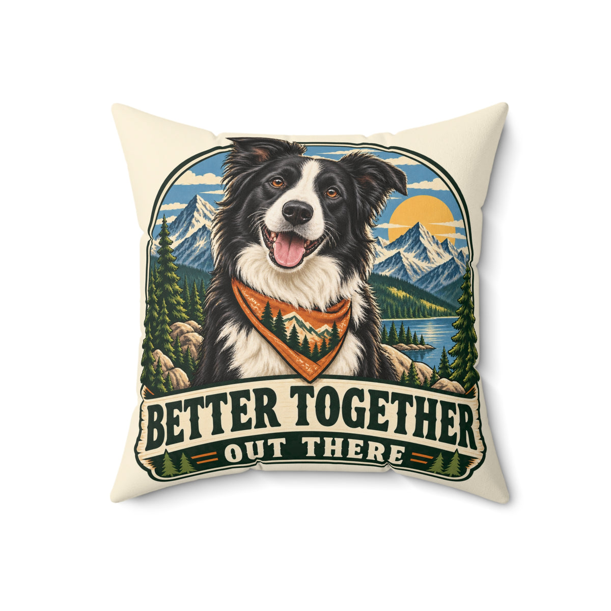Adventure Buddy — Custom Pet Portrait Portrait Pillow