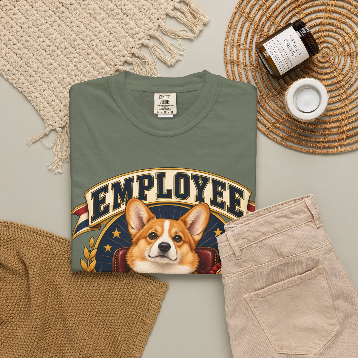 Employee of the Month — Custom Pet Portrait Premium Tee