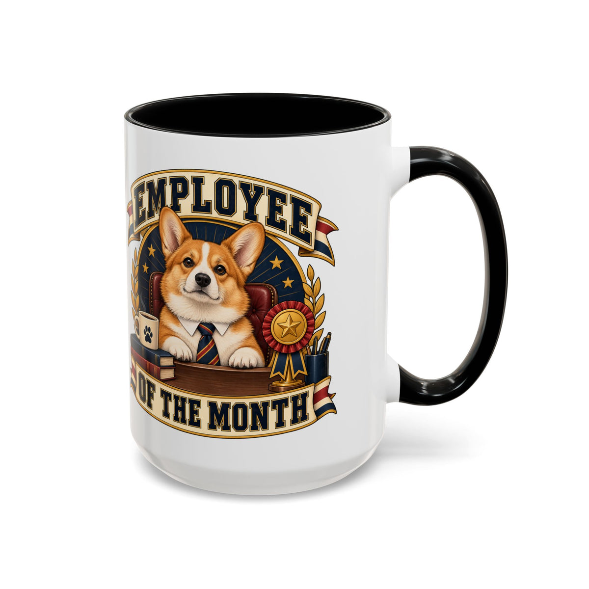 Employee of the Month — Custom Pet Portrait Accent Mug