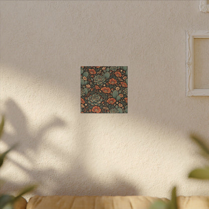 Desert Afterglow Pattern — Matte Stretched Canvas