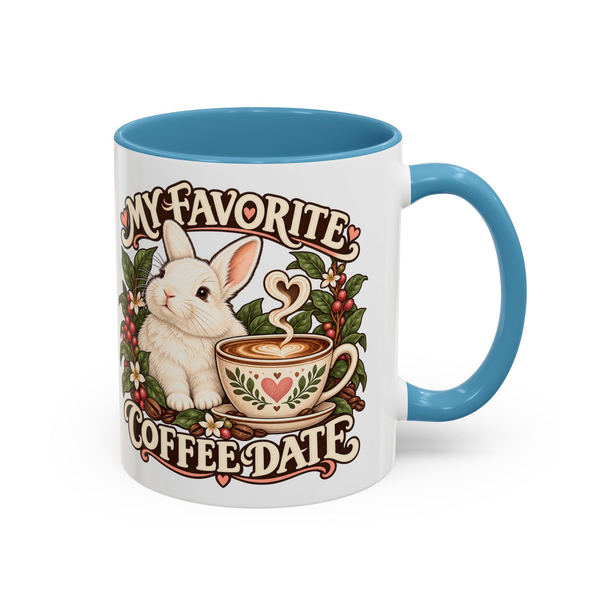 Coffee Companion — Custom Pet Portrait Accent Mug