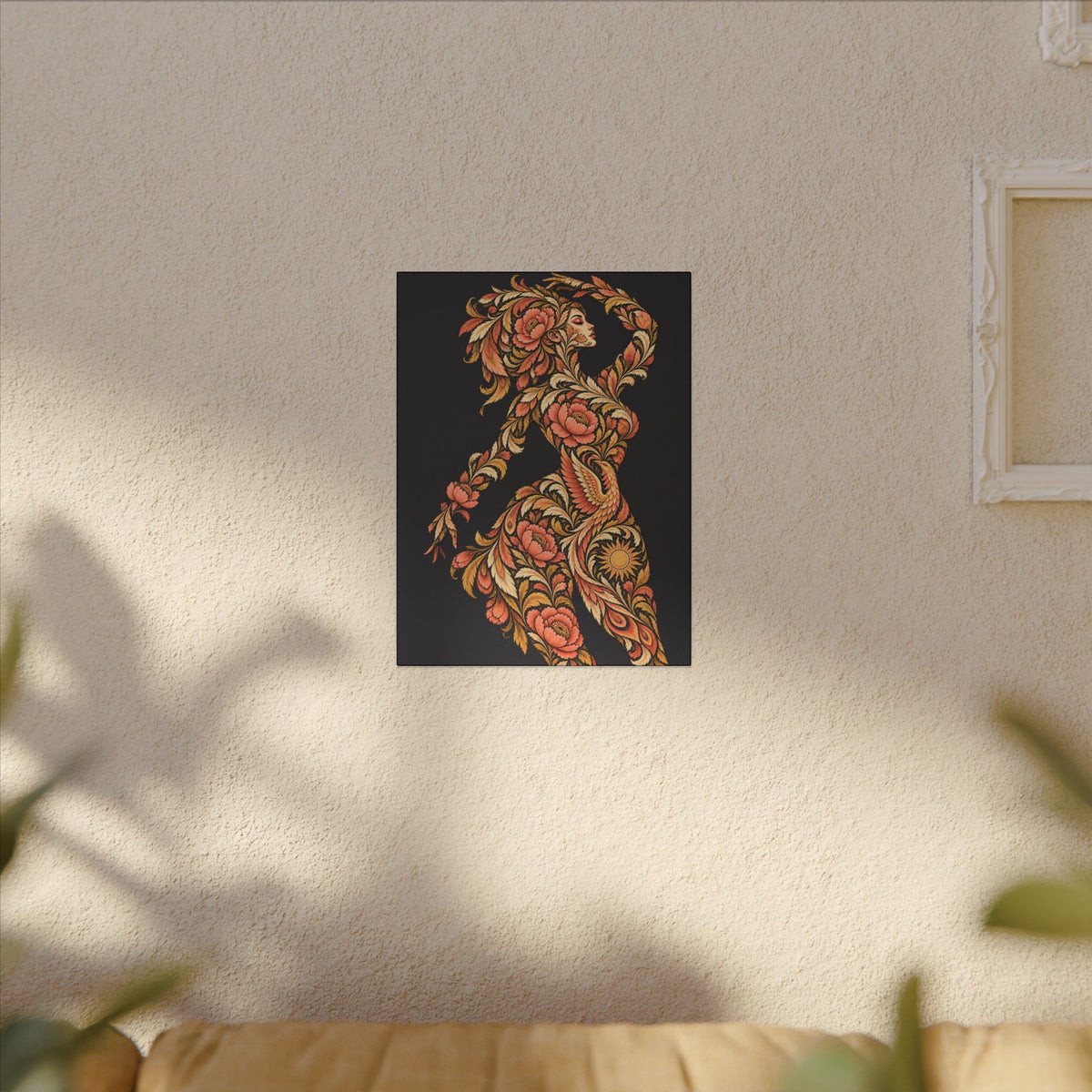 Phoenix Petals Reverie — Matte Stretched Canvas