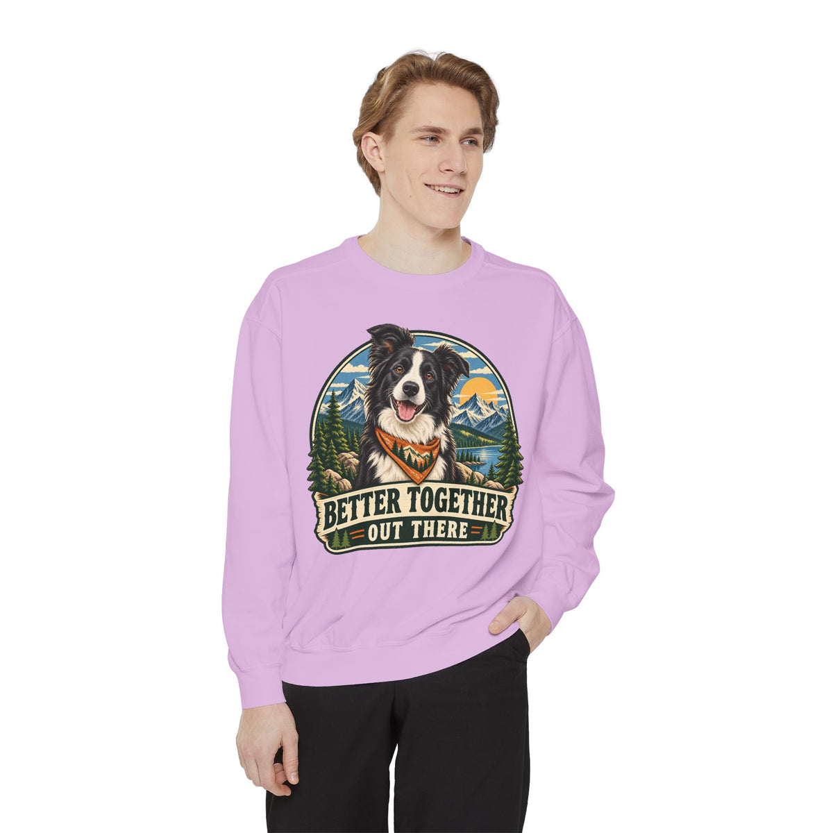 Adventure Buddy — Custom Pet Portrait Crewneck