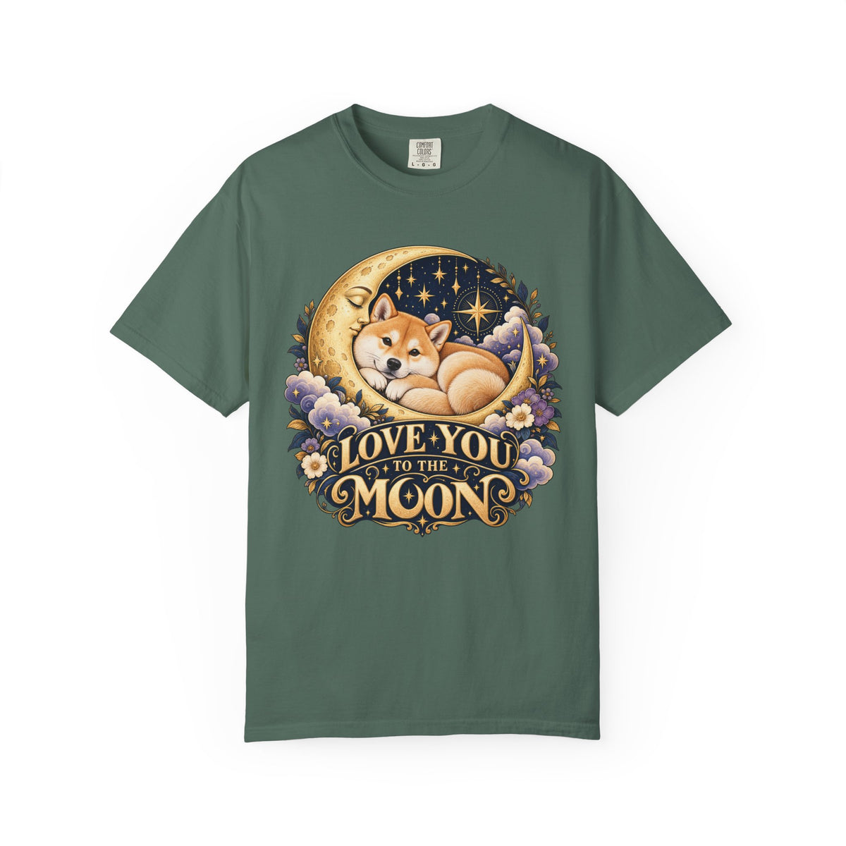 Love You to the Moon — Custom Pet Portrait Premium Tee