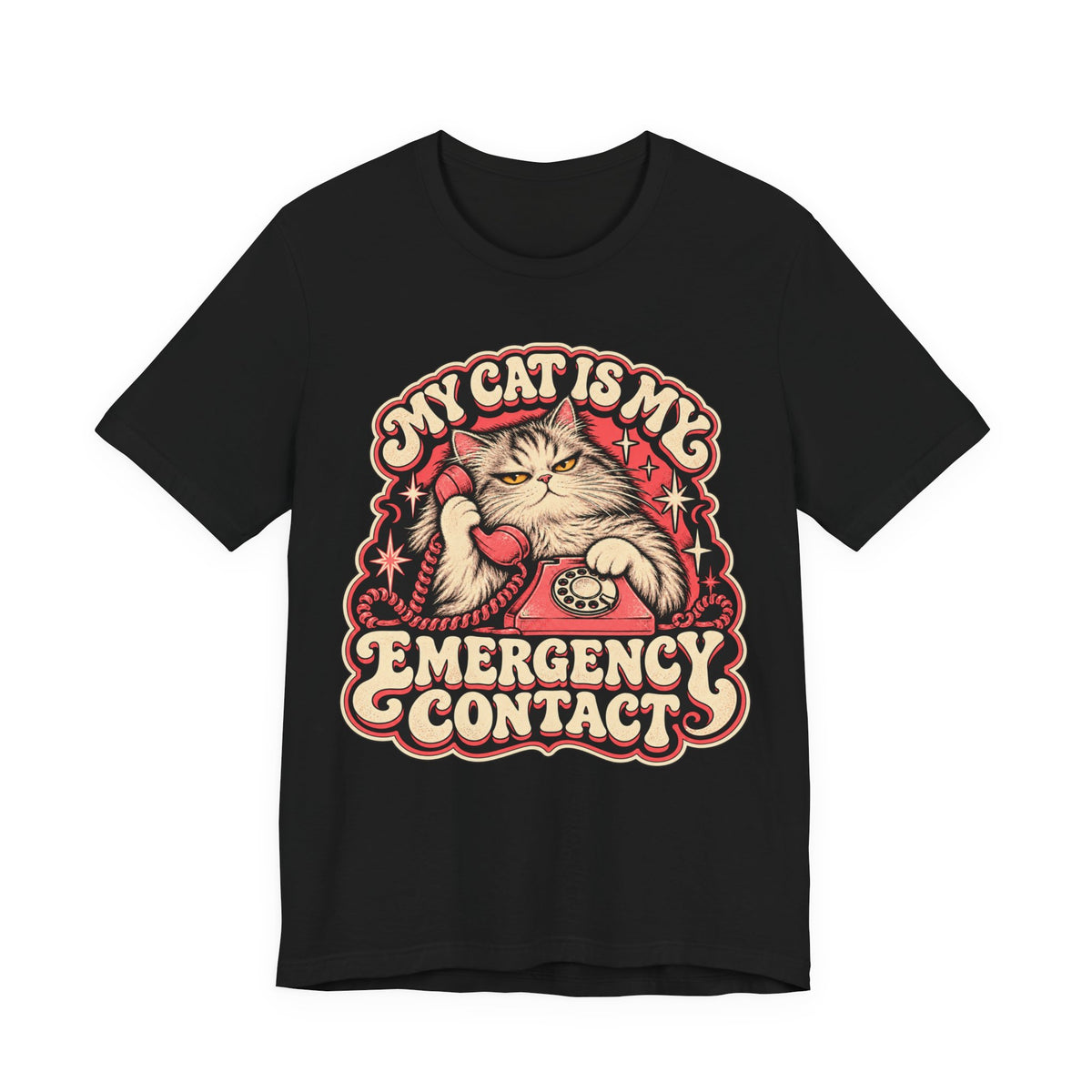 My Cat Is My Emergency Contact — Unisex Tee